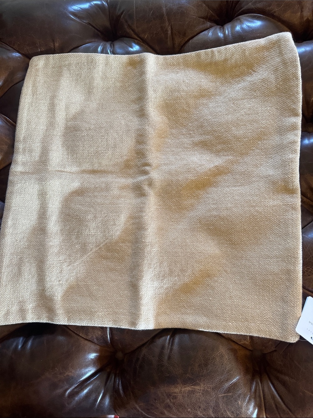 Pottery Barn Neutral Beige Woven Accent Pillow Cover